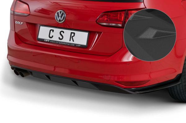 CSR Diffusor | Heckansatz mit ABE für VW Golf 7 Variant (vor Facelift) HA239-S Strukturiert schwarz matt (keine Lackierung erforderlich)