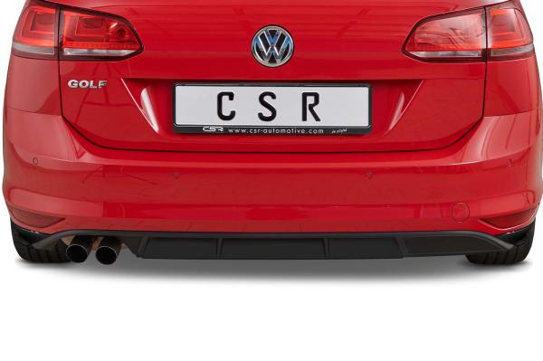 CSR Diffusor | Heckansatz mit ABE für VW Golf 7 Variant (vor Facelift) HA239-C Carbon Look glänzend (keine Lackierung erforderlich)