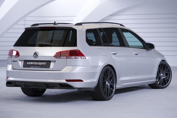 CSR Diffusor | Heckansatz mit ABE für VW Golf 7 Variant (Facelift) HA241-S Strukturiert schwarz matt (keine Lackierung erforderlich)