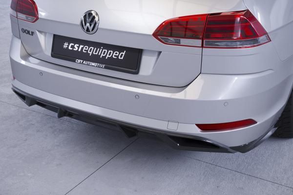 CSR Diffusor | Heckansatz mit ABE für VW Golf 7 Variant (Facelift) HA241-S Strukturiert schwarz matt (keine Lackierung erforderlich)