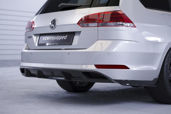 CSR Diffusor | Heckansatz mit ABE für VW Golf 7 Variant (Facelift) HA241-S Strukturiert schwarz matt (keine Lackierung erforderlich)