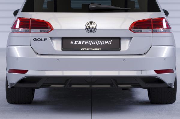 CSR Diffusor | Heckansatz mit ABE für VW Golf 7 Variant (Facelift) HA241-S Strukturiert schwarz matt (keine Lackierung erforderlich)