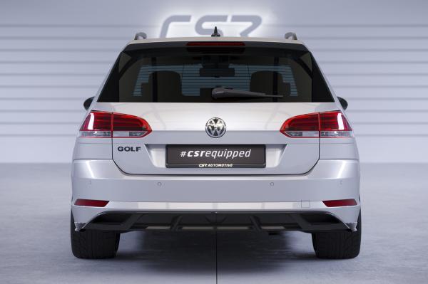 CSR Diffusor | Heckansatz mit ABE für VW Golf 7 Variant (Facelift) HA241-S Strukturiert schwarz matt (keine Lackierung erforderlich)