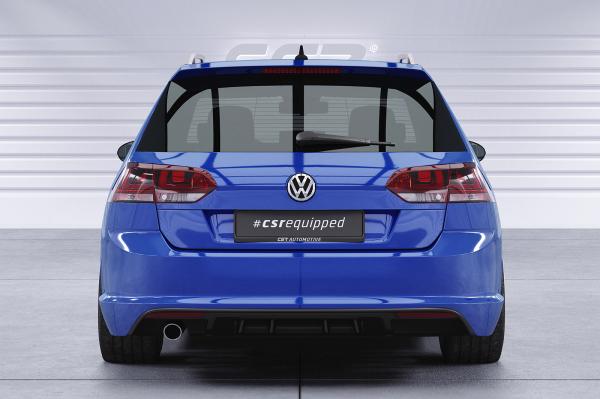 CSR Diffusor | Heckansatz mit ABE für VW Golf 7 Variant R-Line HA242-C Carbon Look glänzend (keine Lackierung erforderlich)