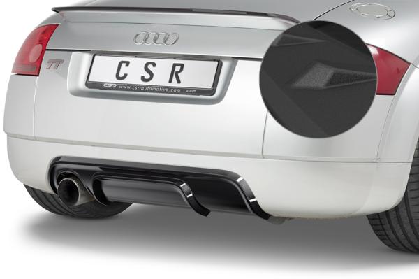 CSR Diffusor | Heckansatz mit ABE für Audi TT 8N HA248-S schwarz matt strukturiert (keine Lackierung erforderlich)