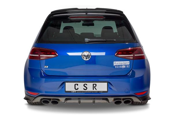 CSR Diffusor | Heckansatz mit ABE für VW Golf 7 R / R-Line HA255-K Kupfer matt (keine Lackierung erforderlich)