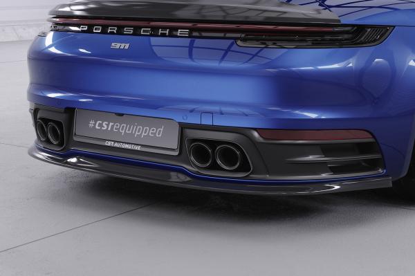 CSR Diffusor | Heckansatz mit ABE für Porsche 911/992 HA257-G Glossy schwarz Hochglanz (keine Lackierung erforderlich)