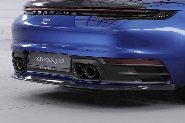CSR Diffusor | Heckansatz mit ABE für Porsche 911/992 HA257-G Glossy schwarz Hochglanz (keine Lackierung erforderlich)