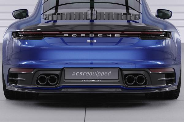CSR Diffusor | Heckansatz mit ABE für Porsche 911/992 HA257-G Glossy schwarz Hochglanz (keine Lackierung erforderlich)