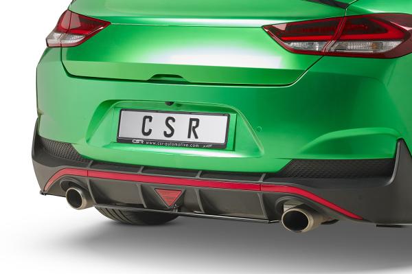 CSR Diffusor | Heckansatz mit ABE für Hyundai I30 N (PD) Fastback HA261-M Carbon Look matt strukturiert (keine Lackierung erforderlich)