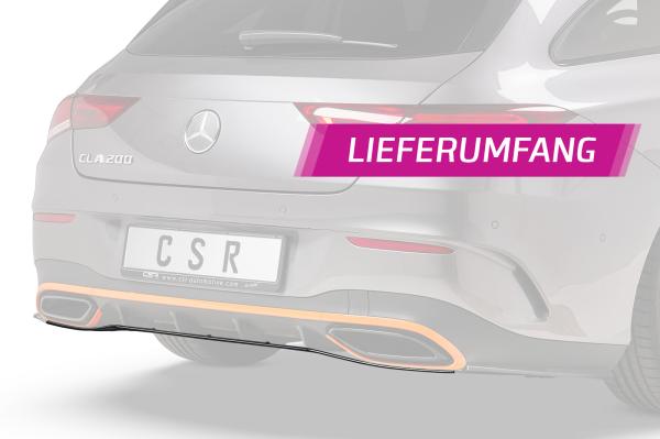 CSR Diffusor | Heckansatz mit ABE für Mercedes Benz CLA X118 AMG-Line HA265-K Kupfer matt (keine Lackierung erforderlich)