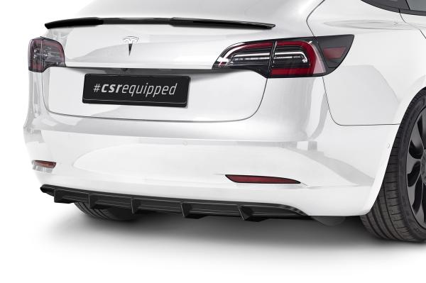 CSR Diffusor | Heckansatz mit ABE für Tesla Model 3 HA267-G Glossy schwarz glänzend (keine Lackierung erforderlich)