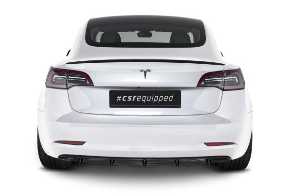 CSR Diffusor | Heckansatz mit ABE für Tesla Model 3 HA267-G Glossy schwarz glänzend (keine Lackierung erforderlich)