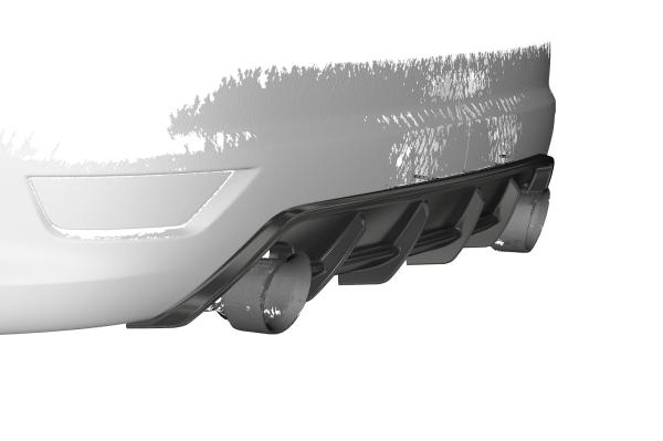 CSR Diffusor | Heckansatz mit ABE für Ford Focus ST MK2 HA271-L schwarz matt (Lackierung erforderlich)