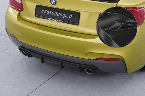 CSR Diffusor | Heckansatz mit ABE für BMW 2er (F22 / F23) Coupe und Cabrio HA273-G Glossy schwarz Hochglanz (keine Lackierung erforderlich)