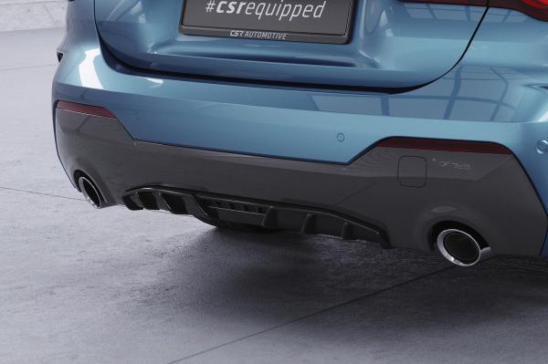 CSR Diffusor | Heckansatz mit ABE für BMW 4er (G22/G23) M-Paket und M440 HA276-L schwarz matt (Lackierung erforderlich)