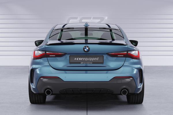 CSR Diffusor | Heckansatz mit ABE für BMW 4er (G22/G23) M-Paket und M440 HA276-L schwarz matt (Lackierung erforderlich)