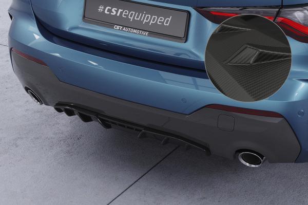 CSR Diffusor | Heckansatz mit ABE für BMW 4er (G22/G23) M-Paket und M440 HA276-M Carbon Look matt strukturiert (keine Lackierung erforderlich)