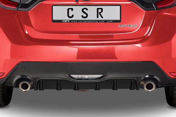 CSR Diffusor | Heckansatz mit ABE für Toyota GR Yaris (XP21) HA277-G Glossy schwarz Hochglanz (keine Lackierung erforderlich)
