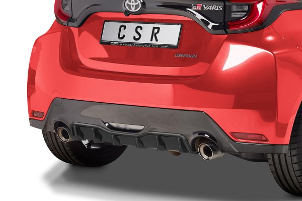 CSR Diffusor | Heckansatz mit ABE für Toyota GR Yaris (XP21) HA277-G Glossy schwarz Hochglanz (keine Lackierung erforderlich)