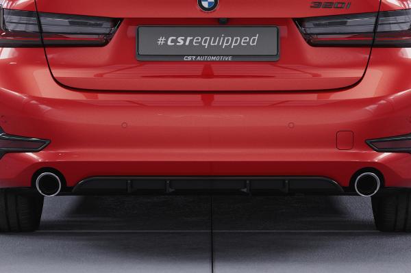 CSR Diffusor | Heckansatz mit ABE für BMW 3er Limousine und Touring (G20/G21) HA278-L schwarz matt (Lackierung erforderlich)