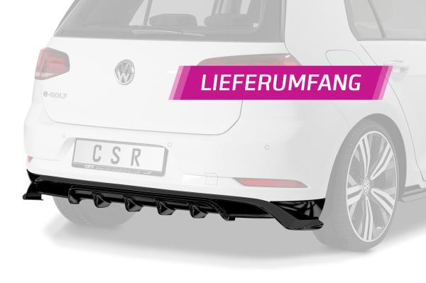CSR Diffusor | Heckansatz mit ABE für VW Golf 7 / e-Golf HA279-K Kupfer matt (keine Lackierung erforderlich)