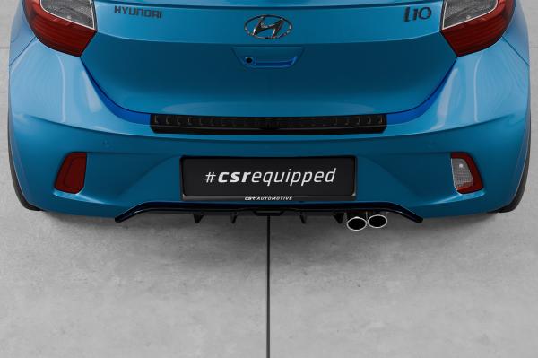 CSR Diffusor | Heckansatz mit ABE für Hyundai I10 3. Generation HA280-G Glossy schwarz Hochglanz (keine Lackierung erforderlich)