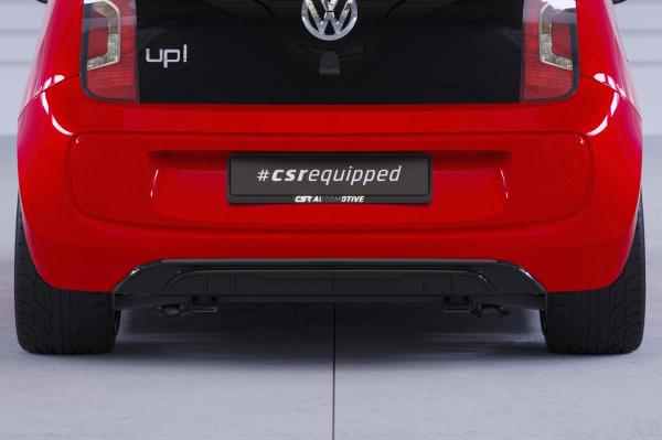 CSR Diffusor | Heckansatz mit ABE für VW up! / e-up! Basis HA283-C Carbon Look glänzend (keine Lackierung erforderlich)