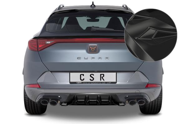 CSR Diffusor | Heckansatz mit ABE für Cupra Formentor HA286-G Glossy schwarz glänzend (keine Lackierung erforderlich)