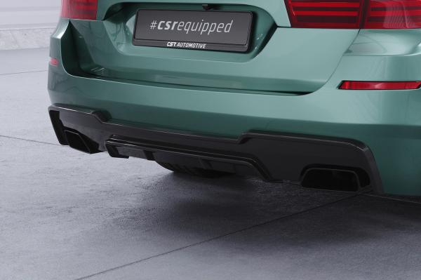 CSR Diffusor | Heckansatz mit ABE für BMW 5er F10/F11 550i/550d M-Paket HA290-G Glossy schwarz Hochglanz (keine Lackierung erforderlich)