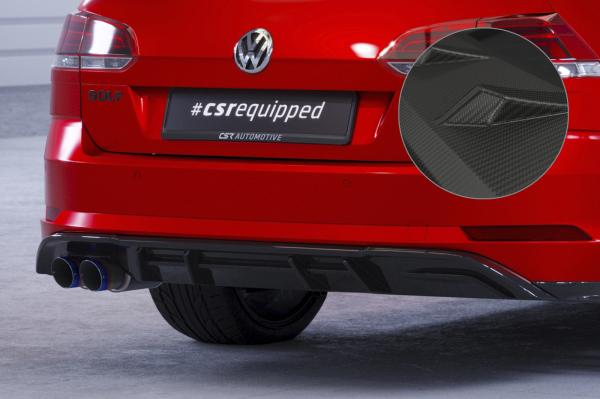 CSR Diffusor | Heckansatz mit ABE für VW Golf 7 Variant GTD HA293-M Carbon Look matt strukturiert (keine Lackierung erforderlich)