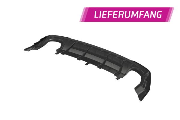 CSR Diffusor | Heckansatz mit ABE für Seat Leon 3 (Typ 5F) Cupra HA298-L Lackierung erforderlich (schwarz matt)