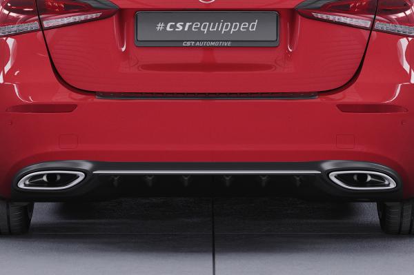 CSR Diffusor | Heckansatz mit ABE für Mercedes-Benz A-Klasse (W177) HA300-S schwarz matt strukturiert (keine Lackierung erforderlich)