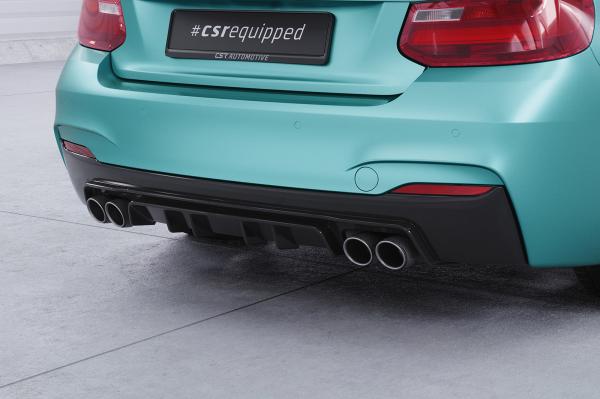 CSR Diffusor | Heckansatz mit ABE für BMW 2er F22 / F23 M-Paket HA306-L schwarz matt (Lackierung erforderlich)