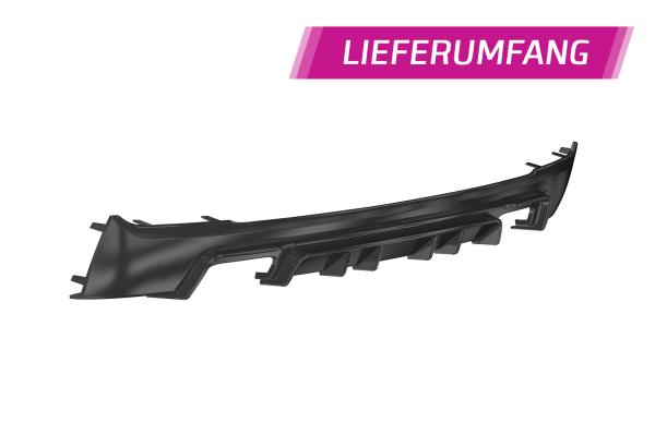 CSR Diffusor | Heckansatz mit ABE für BMW 2er F22 / F23 M-Paket HA306-L schwarz matt (Lackierung erforderlich)