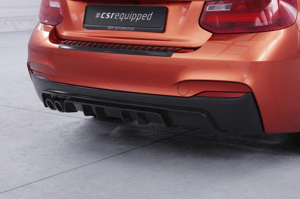 CSR Diffusor | Heckansatz mit ABE für BMW 2er F22 / F23 M-Paket HA307-L schwarz matt (Lackierung erforderlich)