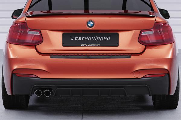 CSR Diffusor | Heckansatz mit ABE für BMW 2er F22 / F23 M-Paket HA307-L schwarz matt (Lackierung erforderlich)
