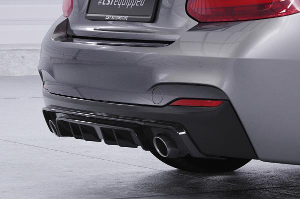 CSR Diffusor | Heckansatz mit ABE für BMW 2er F22 / F23 M-Paket HA308-L schwarz matt (Lackierung erforderlich)