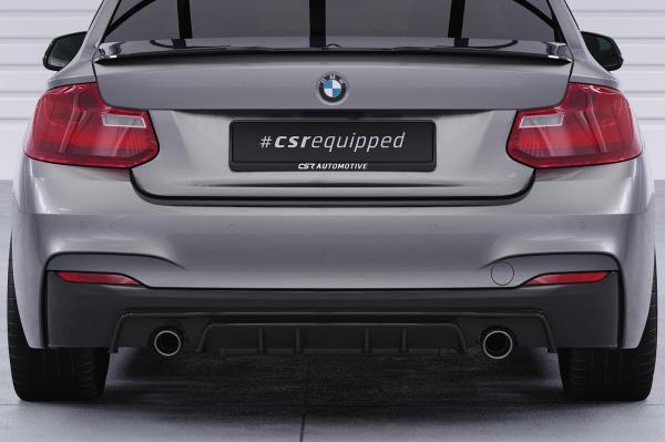 CSR Diffusor | Heckansatz mit ABE für BMW 2er F22 / F23 M-Paket HA308-L schwarz matt (Lackierung erforderlich)