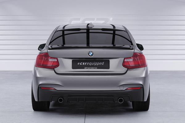 CSR Diffusor | Heckansatz mit ABE für BMW 2er F22 / F23 M-Paket HA308-L schwarz matt (Lackierung erforderlich)