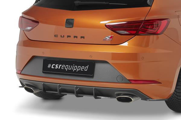 CSR Racing Diffusor | Heckansatz für Seat Leon 3 (Typ 5F) SC CupraHA310-L Lackierung erforderlich (schwarz matt)