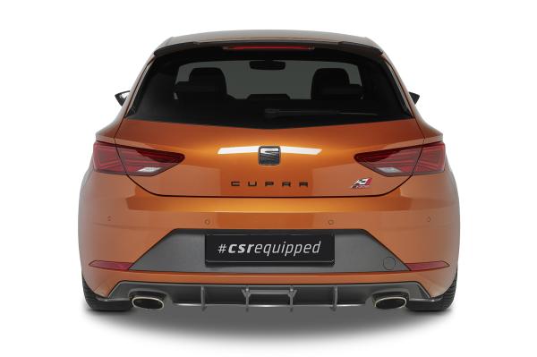 CSR Racing Diffusor | Heckansatz für Seat Leon 3 (Typ 5F) SC CupraHA310-L Lackierung erforderlich (schwarz matt)