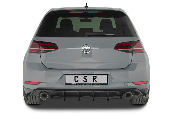 CSR Racing Diffusor | Heckansatz für VW Golf 7 (Typ AU) GTI TCR HA311-L Lackierung erforderlich (schwarz matt)