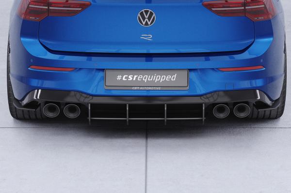 CSR Racing Diffusor | Heckansatz für VW Golf 8 (Typ CD) R HA315-B mit CSR-Logo Lackierung erforderlich (schwarz matt)