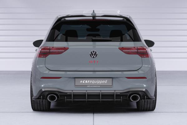 CSR Racing Diffusor | Heckansatz für VW Golf 8 (Typ CD) GTI Clubsport HA316-B mit CSR-Logo Lackierung erforderlich (schwarz matt)