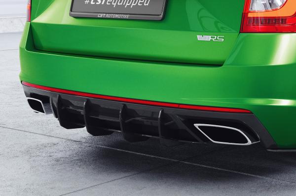 CSR Racing Diffusor | Heckansatz für Skoda Octavia 3 (Typ 5E) RS HA322-B schwarz matt (Lackierung erforderlich)