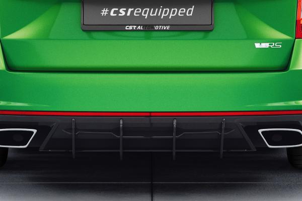 CSR Racing Diffusor | Heckansatz für Skoda Octavia 3 (Typ 5E) RS HA322-B schwarz matt (Lackierung erforderlich)
