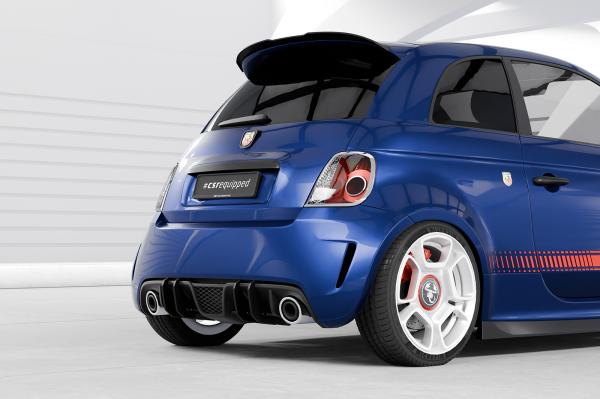 CSR Racing Diffusor | Heckansatz für Fiat Abarth 595 HA323-L schwarz matt (Lackierung erforderlich)