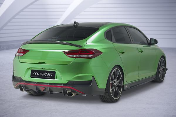 CSR Racing Diffusor | Heckansatz für Hyundai I30 N (PD) Fastback HA329-B schwarz matt (Lackierung erforderlich)
