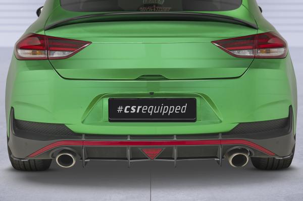 CSR Racing Diffusor | Heckansatz für Hyundai I30 N (PD) Fastback HA329-B schwarz matt (Lackierung erforderlich)